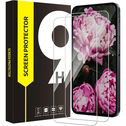 Kal-Lot De 2 Films De Protection D'écran En Verre Trempé Pour Samsung Galaxy A35/A55, Dureté 9h, Résistant Aux Rayures, Toucher Sensible, Sans Bulles, 2,5d Transparent, A55