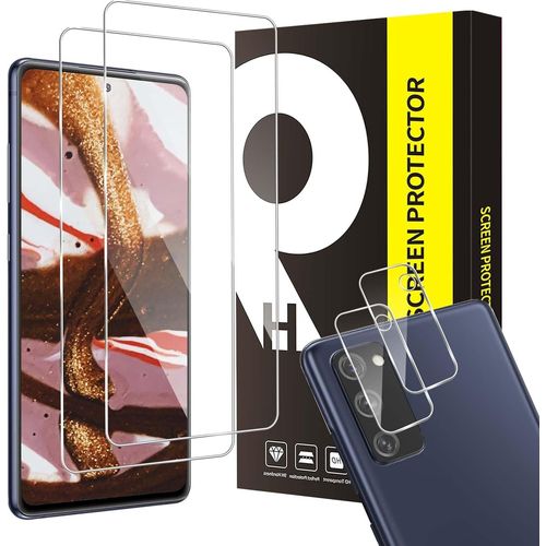 Kal-Film De Protection D'écran En Verre Trempé Pour Samsung Galaxy S20 Fe 5g, Dureté 9h, Anti-Rayures, Bords 2,5d, Toucher Sensible, 2 + 2 Hd Sans Bulles