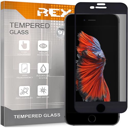 Kal-Verre Trempé Anti Espionnage Avec Cadre Noir Pour Iphone 6 Plus - 6s Plus, Protecteur D'écran Qualité Supérieure