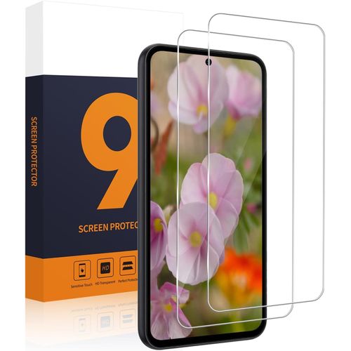 Sjzg-Lot De 2 Films De Protection D'écran En Verre Trempé Pour Samsung Galaxy A54 5g - Dureté 9h - Anti-Rayures - Pas De Bulles - Couverture 2,5d - Transparent - Lot De 2 Films De Protection
