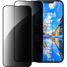 Sjzg-Lot De 2 Protecteurs D'écran De Confidentialité Compatibles Avec Samsung Galaxy A33 5g, Hd Noir, Dureté 9h, Couverture En Verre Trempé Privé Anti-Espion, Déverrouillage D'empreintes