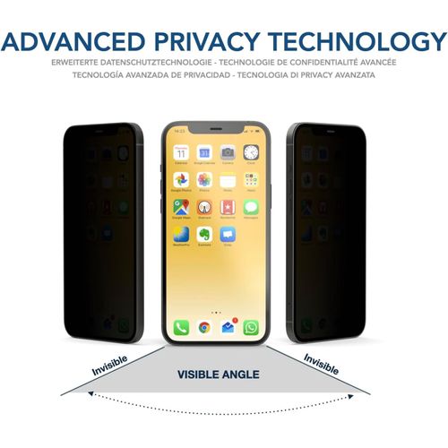 Filtre De Confidentialité Premium En Verre Trempé,Film Protecteur Pour Apple Iphone 15 Pro Max