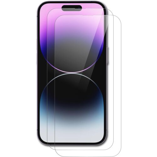 KAL-[Lot De 2] Compatible Pour Apple Iphone 14 Pro Verre Trempé, Film Protection Écran Verre Trempé Pour Iphone 14 Pro Verre Trempé