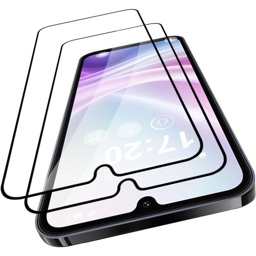 Kal-Lot De 2 Films De Protection D'écran En Verre Trempé Pour Samsung Galaxy A25 5g Dureté 9h Hd Sans Bulles \U2013 100 % Précision Tactile, Résistant Aux Rayures, Sans Huile, Couverture Complète