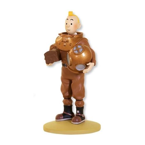 Figurine Tintin N°65 En Scaphandre Marin,Moulinsart