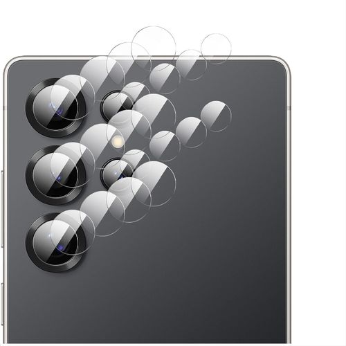 [Super Mince 4 Pièces Caméra Arrière Protecteur Compatible Avec Samsung Galaxy S25 Ultra, Hd Verre Trempé [Résistant Aux Rayures] Verre Trempé Camera Pour Samsung Galaxy S25 Ultra