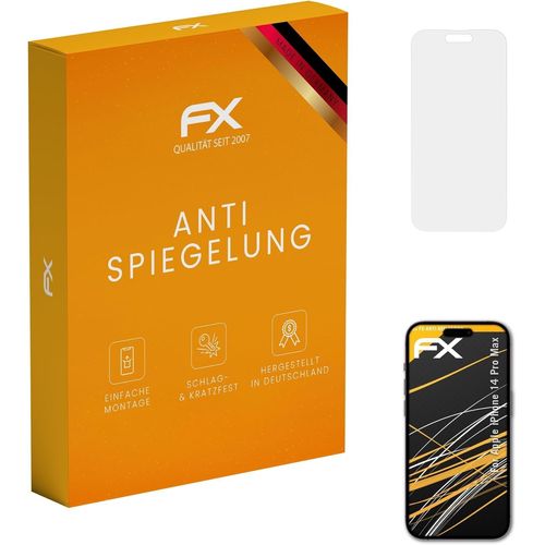 KAL-Protecteur D'Écran Compatible Avec Apple Iphone 14 Pro Max Film Protection D'Écran, Antiréfléchissant Et Absorbant Les Chocs Fx Film Protecteur (3X)