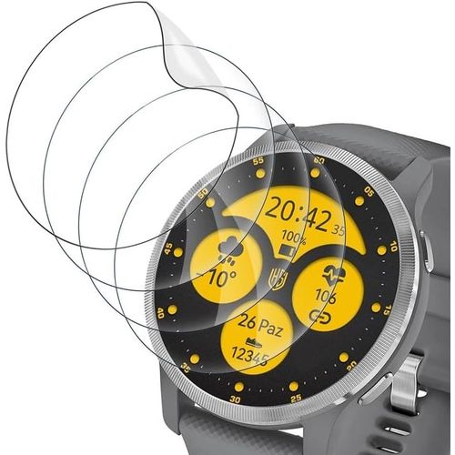 Kal-Lot De 4 Films De Protection D'écran En Tpu Souple Pour Garmin Venu 2 - Facile À Appliquer - Transparent