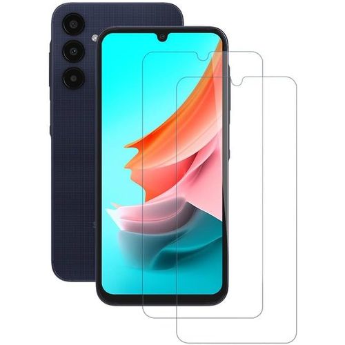 Kal-Lot De 2 Films De Protection D'écran En Verre Blindé Ultra Transparent Pour Samsung Galaxy A25 -Protection D'écran En Verre Trempé Étanche Pour Samsung A25 -Film De Protection D'écran Anti-Écla