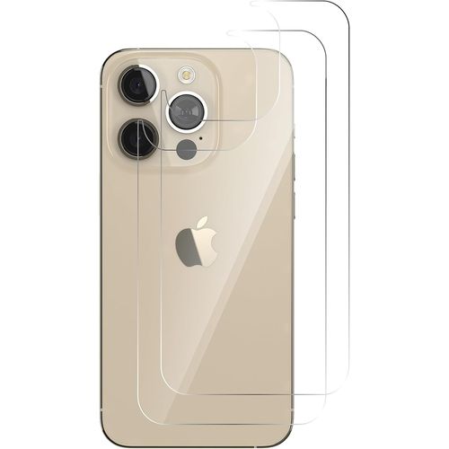KAL-Verre Trempé Arrière Pour Iphone 14 Pro [2 Pièces] Vitre Protecteur D'Écran Derrière