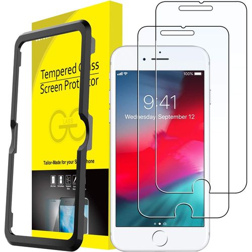 Kal-Film De Protection D'écran Pour Iphone 8 Plus, Iphone 7 Plus, Iphone 6s Plus Et Iphone 6 Plus, Verre Trempé Outil Facile À Installer, Lot De 2