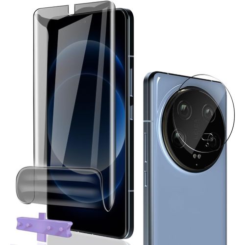 Kal-Anti-Espion Protection Décran Pour Xiaomi 14 Ultra Film Flexible Tpu 1 Pcs + Xiaomi 14 Ultra Caméra Arrière Protecteur 1 Pcs,Facile À Installer Sans Bulles Pour Xiaomi 14 Ultra Verre Trempé