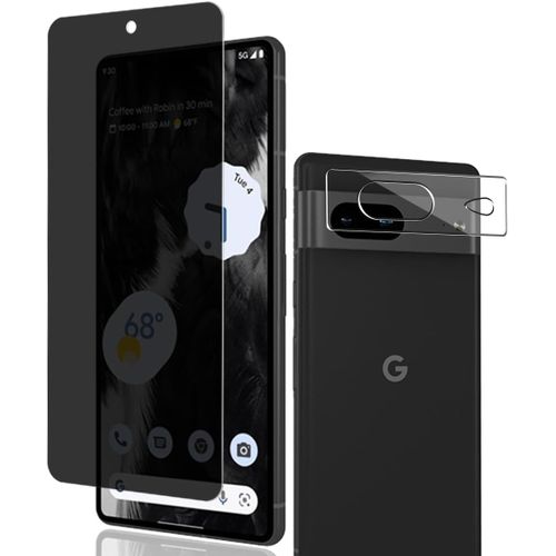 Verre Trempé Protection Écran Pour Google Pixel 7 - Anti-Espion 1 Pièce + Protecteur Caméra Arrière 1 Pièce - 9h Dureté