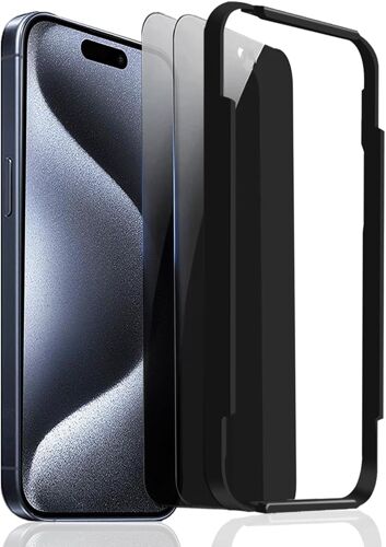 KAL-Lot De 2 Films De Protection En Verre Trempé Pour Iphone 15 Pro (6,1"" Pouces), Hd Clair[Dureté 9H] [Sensible Au Tactile] [Sans Rayures]