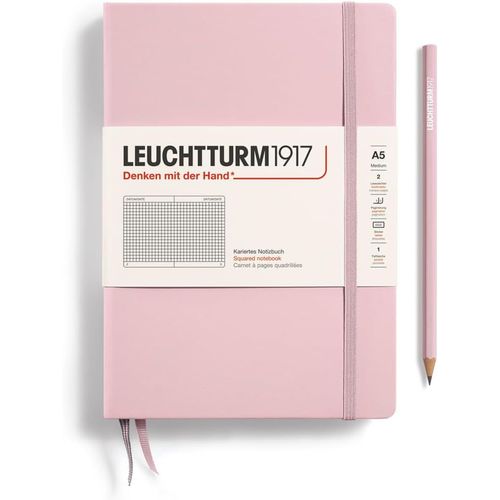Teppc-361575 Carnet De Notes Medium (A5), Couverture Rigide, 251 Pages Numérotées, Powder, Quadrillé