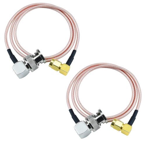 2 Pièces SMA vers BNC Câble 50 CM/1.64ft RG316 SMA BNC Câble Adaptateur pour Applications RF/Antennes/Appareils LAN sans fil/Radios Wi-Fi, Antenne externe, etc. (pas pour la télévision)