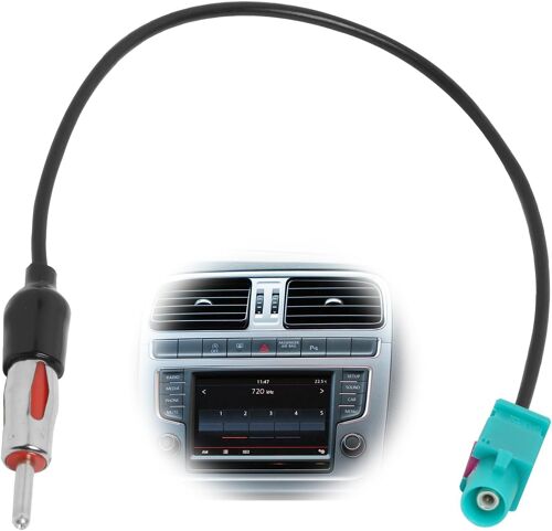 Adaptateur Antenne Autoradio, Câble Fakra Z Mâle Femelle Vers Din Prise Connecteur Raccord Radio Voiture, Câble Adaptateur Autoradio Pour Audio Stéréo De Véhicule Et Lecteur Multimédia