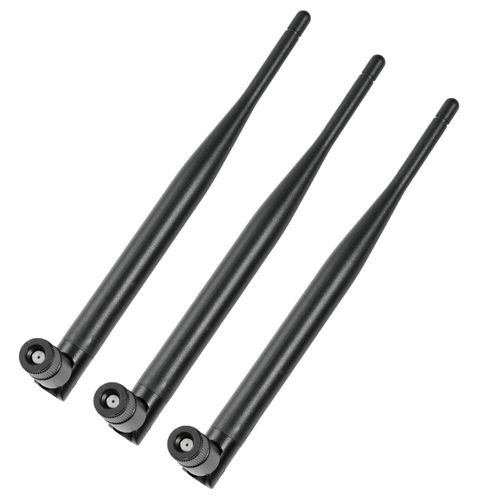 3 Pièces 2.4G/5.8G Double Bande WiFi RP-SMA Antenne 20CM,Antenne WiFi Bi-Bande pour Carte WiFi/Routeur Réseau sans Fil/Booster WiFi/PCI/Caméra IP/Antenne Caméra WiFi