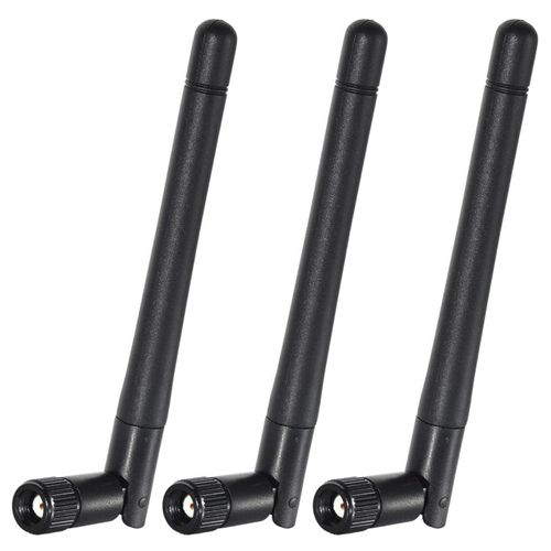 3 Pièces 2.4G/5G Double Bande WiFi RP-SMA Antenne,Antenne WiFi Bi-Bande pour Carte WiFi/Routeur Réseau sans Fil/Booster WiFi/PCI/Caméra IP/Antenne Caméra WiFi