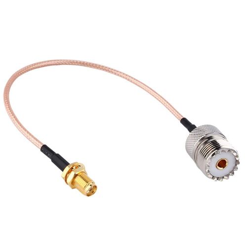 portable Antenne Adaptateur Câble SMA femelle UHF SO-239 Connecteurs femelles 15cm pour Wouxun Baofeng Quasheng Linton connecte UHF base et des antennes mobiles
