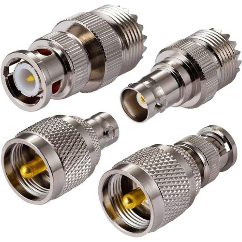 CB Adaptateur Radio SO239 PL259 UHF vers BNC Adaptateur d'antenne 4 Kit pour CB Antenna Radioamateur Walkie Talkie Portable Appareils WLAN sans Fil (2 Pièces)