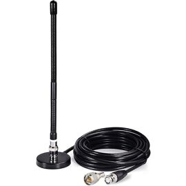 Support Antenne CB Magnétique 5m - Base Aimantée RG58 Avec Connecteur PL259 Pour Voiture