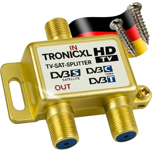 3D 4K Répartiteur 2 Voies BK Câble Repartiteur d'antenne TV Antenne Satellite pour TNT télévision par câble Sat dvbs dvbs2 DVBT dvbc numérique Full HD TV Distributeur Opensys separateur