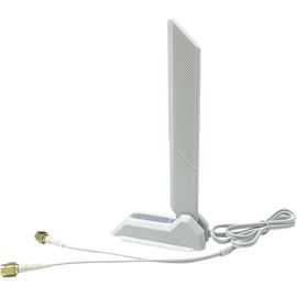 Magnetic Base Tri-Band WiFi Antenna 6E Antenna (2.4/5/6 GHz)-12dBi Omnidirectional-1.2 m RP-SMA Cable for PC,Gaming Motherboards (ASUS ROG,Gigabyte),WiFi 6/6E Routers and Extenders