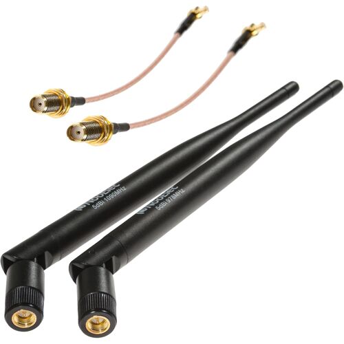 ADS-B Discovery 5dBi (High Gain) Antenne Bundle-1090 MHz et 978 MHz Antenne Bundle pour SMA et radios logicielles MCX-Connected (SDR)
