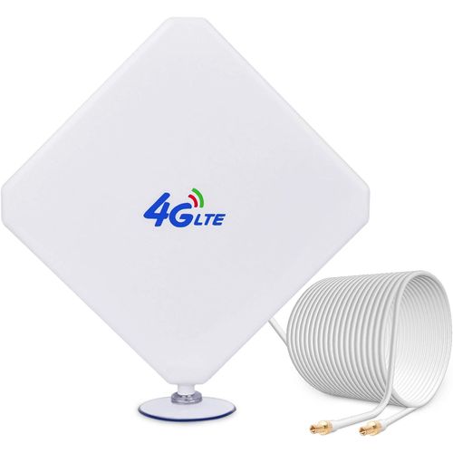35dBi Antenne 4G LTE TS9 Mâle Omnidirectionnel Dual Mimo Antenne réseau avec 2 m Câble pour modem USB Router Hotspot MiFi WiFi Mobile 4G LTE Huawei E5577,E5786,E5785,ZTE MF910,MR1100,MR2100