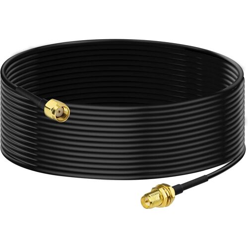 Cable RP-SMA Rallonge Antenne WiFi 5m Adaptateur de RP-SMA Mâle à Femelle RG174 pour Extension Telesurveillance Routeur WiFi Caméra Sécurité IP Carte Réseau sans Fil Mini PCI Express PCIE