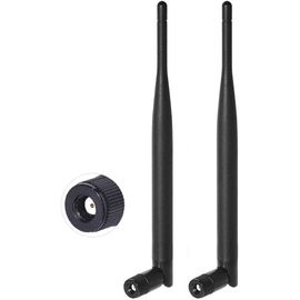 Bin Antenne Wifi 6dbi Mimo Rp-Sma Bi-Bande 2.4ghz 5.8ghz Omnidirectionnelle Pour Carte Mere Asus Msi Gigabyte Asrock Biostar Pc Caméra Sécurité Ip Routeur Wifi Carte Pcie Réseau Sans Fil,2 Paquets