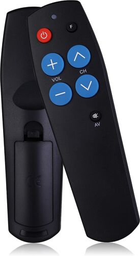 Télécommande TV Universelle Time à Gros Boutons - Télécommande TV de Base pour télécommande Infrarouge - Cadeaux pour Lea démence