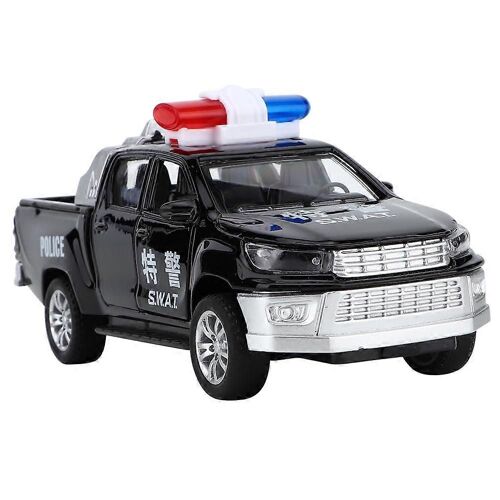 Children's Pull Back Inertia Alloy Car Simulation Sound And Light Music Car Toy(C)