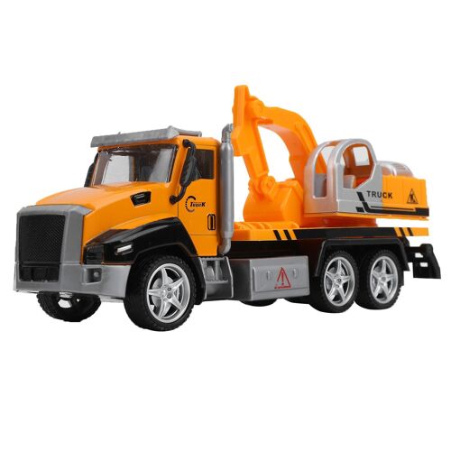 Alloy Pull-Back Engineering Car Model Children Kid Simulation Car Toy Decoration Gift-Style 2