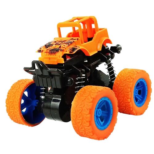 Offroad Car Toy Dual Inertia Simulation Shakeproof Offroad Vehicle Model for Children Kids Orange