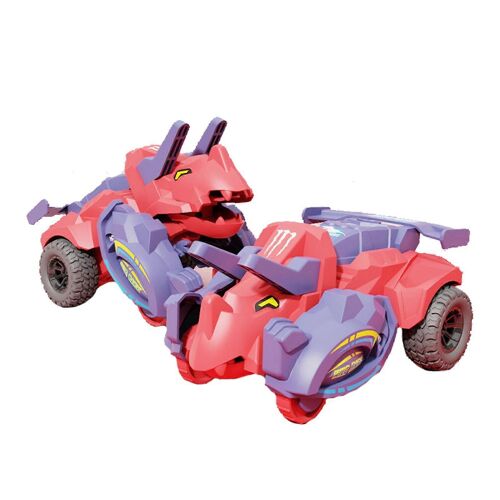 5 Racing Car Toy Crashproof Realistic Dino Toy Vehicle for Preschool Children-Rouge