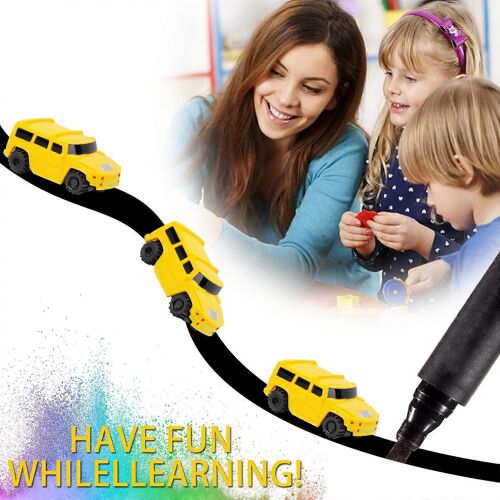 Line Induction Car And Pen Toy Car, Automatic Induction Road Marking Train, Children's Toy 5ml Boxing Day