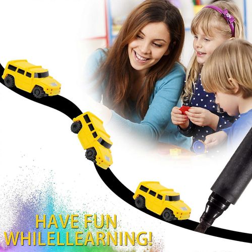 Line Induction Car And Pen Toy Car, Automatic Induction Road Marking Train, Children's Toy 5ml Boxing Day
