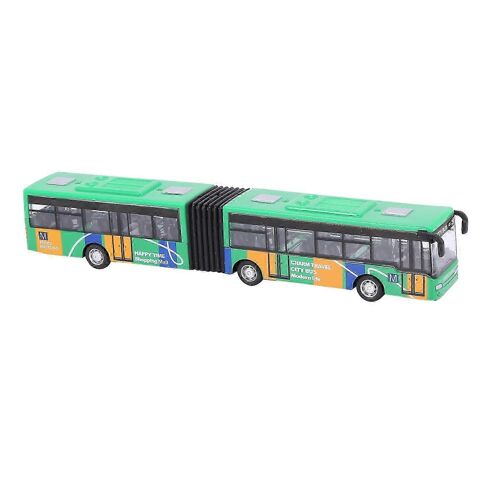 Children'S Toys Green Diecast Model Vehicle Bus Car Toys Small Baby Pull Back