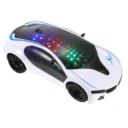 1pc Electric Universal 3D Car Toy Children Mini Car Toy without Battery