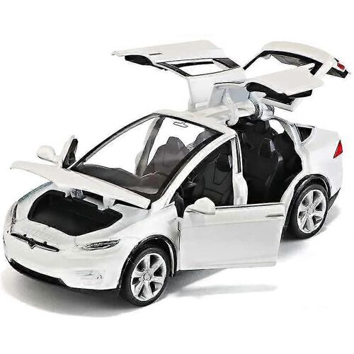 car with light and music pull back car 4 to 12 years old children's toy car boy gift (white)