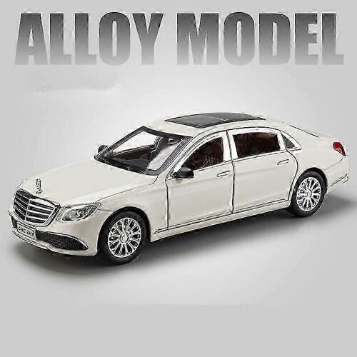 1:24 E-class E300 L Alloy Car Model Simulation Diecasts Metal Vehicles Car Model Sound And Light Collection Childrens Toys Gifts Toy Cars-Blanc 1