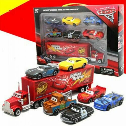 7pcs/set Car 2 Lightning Mcqueen Racing Mark Truck Children's Toys.(colorful)