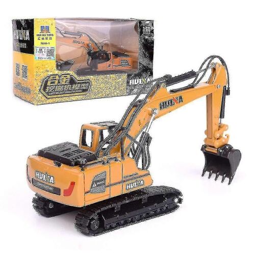 Simulation Alloy Engineering Excavator Model Children's Toy Car 1:60
