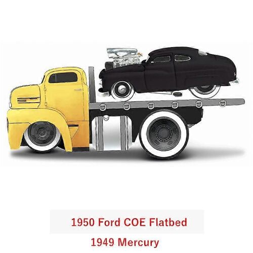 Maisto 1:64 Chevrolet Ford transport truck combination pallet truck static alloy car model children's toy collection-ALFA Roméo 1966