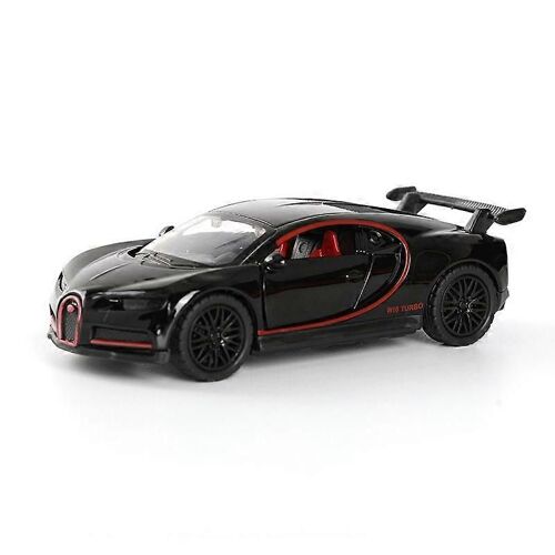 Alloy off-road car model children's toy car ornaments (buga D-black [silent light, 12cm, three doors])