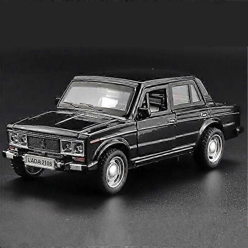 1:32 LADA NIVA Classic Car Alloy Car Diecasts & Toy Vehicles Metal Toy Car Model High Simulation Collection Childrens Toy Gift-Noir 2