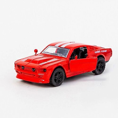 1:36 alloy super sports car model children's toy car ornaments pull back car model toy boy toy (red, 2 packs)