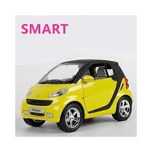 1:32 Simulation Car Smart Alloy Metal Diecast Vehicle Toy Car Model Metal Kids Gift Car Toys For Children-Pour une boîte jaune